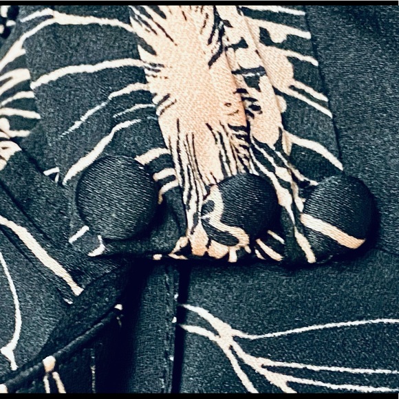 Wispy halter top by Joie. Black and crème. Flirty and fun— great condition! - Picture 5 of 9